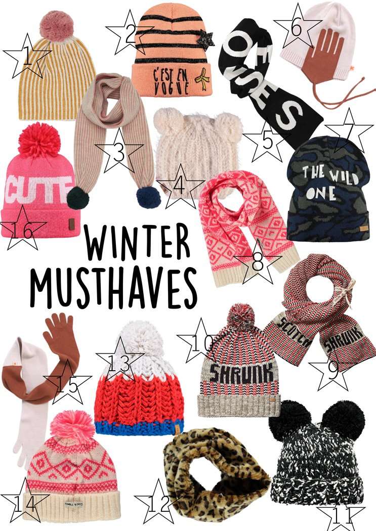 16 X WINTER MUSTHAVES VOOR JONGENS EN MEISJES