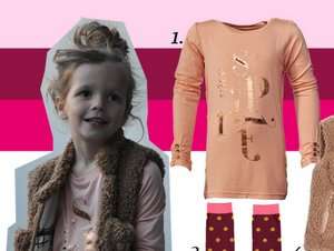 KLEURENCOMBI BORDEAUX EN ROZE