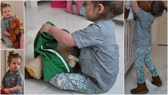 Doutzen in Kidscase van Littlefashionaddict