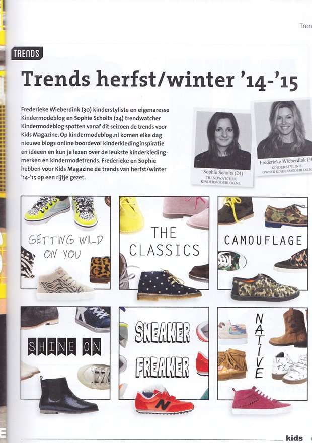 KINDERSCHOENEN TRENDS 2014/ 2015